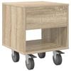vidaXL Bedside Table Sonoma Oak 40.5 x 40 x 48 cm Engineered Wood