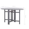 vidaXL 5 Piece Garden Dining Set Solid Acacia Wood Grey