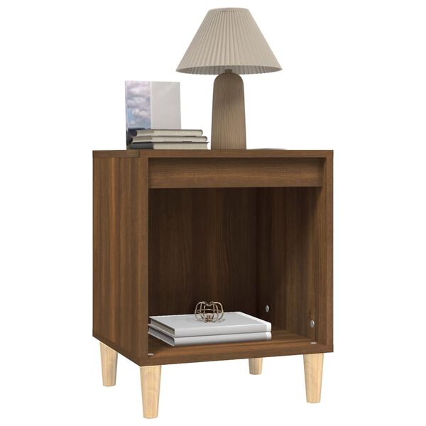 vidaXL Bedside Cabinet Brown Oak 40x35x50 cm