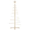 vidaXL Wooden Christmas Tree for Decoration 125 cm Solid Wood Pine