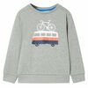 vidaXL Kids'Sweatshirt Light Khaki Melange 104
