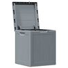 vidaXL Garden Storage Box 90L Grey PP Wood Look