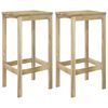 vidaXL 3 Piece Garden Bar Set Impregnated Pinewood