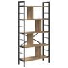 vidaXL Bookshelf 9-Tier 75 x 30 x 156 cm Engineered Wood Artisan Oak