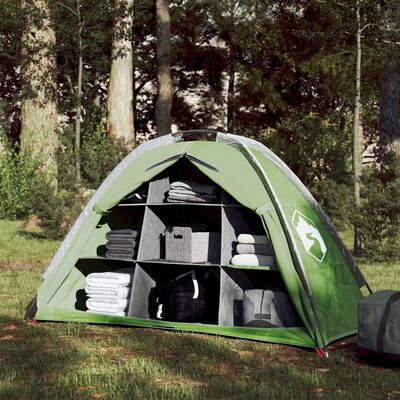 vidaXL Storage Tent 9 Compartments Green 125x50x68 cm 185T Taffeta