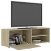 vidaXL TV Cabinet Sonoma Oak 120x34x37 cm Engineered Wood