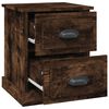 vidaXL Bedside Cabinets 2 pcs Smoked Oak 39x39x47.5 cm Engineered Wood