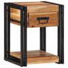 vidaXL Bedside Cabinet Brown 40 x 35 x 50 cm Solid acacia wood