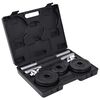 vidaXL 19 Piece Dumbbell Set 15 kg Cast Iron