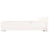 vidaXL Bed Frame without Mattress with Drawers White Small Double