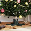vidaXL Christmas Tree Stand 1.73 Green 50 x 50 x 15.5 cm Steel