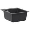 vidaXL Kitchen Sink Single Basin Granite 42.5 x 50 x 31 cm Graphite