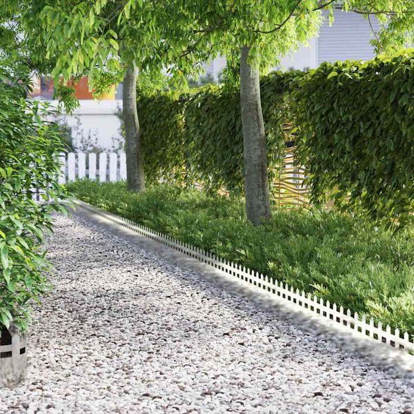 vidaXL Lawn Edgings 20 pcs Silver 103 x 0.05 x 22 cm Stainless Steel