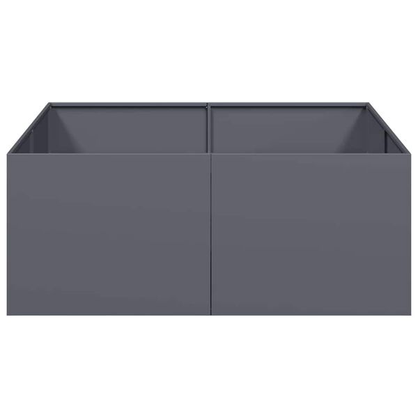 vidaXL Planter Anthracite 100x100x40 cm Steel