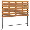 vidaXL 7 Piece Folding Bistro Set Solid Wood Acacia and Steel