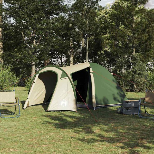 vidaXL Dome Tent with Roof Other Green 384 x 254 x 170 cm