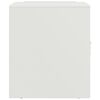 vidaXL Bedside Cabinets 2 pcs White 34.5x39x44 cm Steel