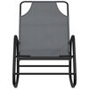 vidaXL Rocking Sun Loungers 2 pcs Grey Steel and Textilene
