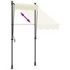 vidaXL Retractable Awning Cream 150x150 cm Fabric and Steel