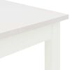 vidaXL Dining Table White 110 x 110 x 75 cm Solid Pine Wood
