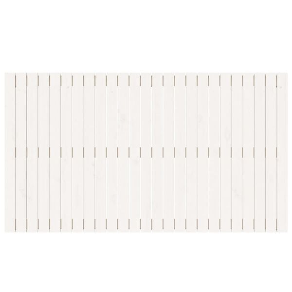 vidaXL Wall Headboard White 159.5x3x90 cm Solid Wood Pine