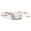 vidaXL Pull-out Day Bed without Mattress White 2x(75x190) cm