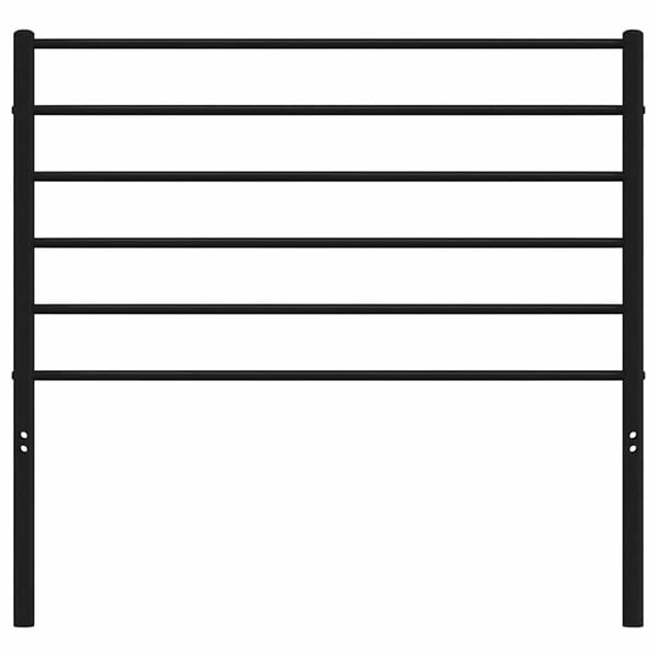 vidaXL Metal Headboard Black 107 cm