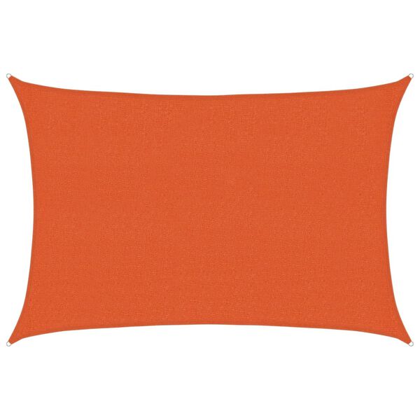 vidaXL Sunshade Sail 160 g/m&sup2; Orange 2.5x3.5 m HDPE