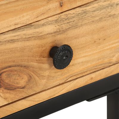 vidaXL U-Shaped Side Table 45x30x61cm Solid Acacia Wood