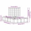 vidaXL Bed Frame Wax Brown 120 x 200 cm Solid Pine Wood
