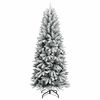 vidaXL Artificial Christmas Tree with 150 LEDs White 53 x 53 x 120 cm