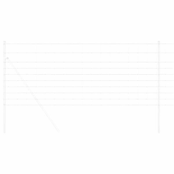 vidaXL Field Fence Grey 1 x 10 m Steel