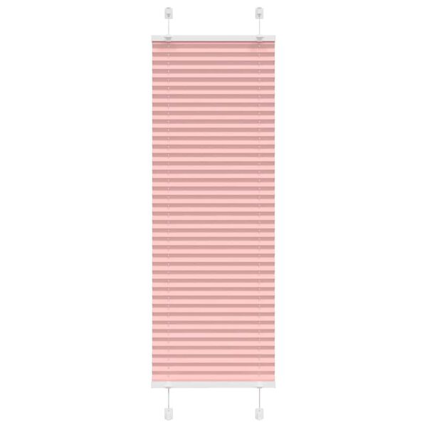 vidaXL Pleated Blind Pink 50x150 cm Fabric Width 49.4 cm Polyester