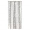 vidaXL Fly Curtain Light Grey and White 90x220 cm Chenille