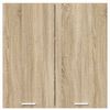 vidaXL Hanging Cabinet Sonoma Oak 80 x 31 x 80 cm Engineered Wood