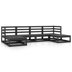 vidaXL 6 Piece Garden Lounge Set Solid Pinewood