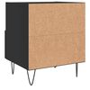 vidaXL Bedside Cabinets 2 pcs Black 40x35x47.5 cm Engineered Wood