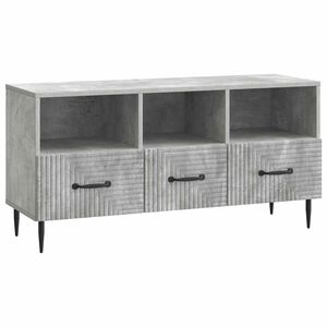 vidaXL TV Cabinet Concrete Grey 102 x 34.5 x 50 cm Engineered Wood