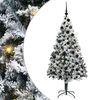 vidaXL Artificial Christmas Tree with 300 LEDs with Stand White 180 cm
