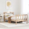 vidaXL Bed Frame without Mattress 100x200 cm Solid Wood Pine