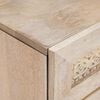 vidaXL Bedside Cabinet Beige 50 x 33 x 60 cm Solid Acacia wood