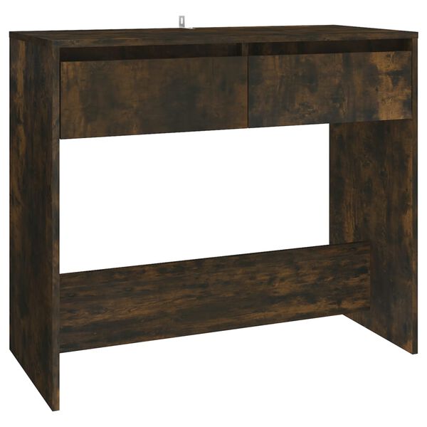 vidaXL Console Table Smoked Oak 89x41x76.5 cm Engineered Wood