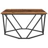 vidaXL Coffee Table Old wood 80 x 80 x 45 cm Engineered wood and steel