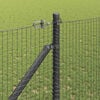 vidaXL Fence Post Grey 10 x 1.2 m (19 x 19 mm mesh) Steel and PVC