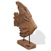 vidaXL Fish Sculpture Teak 40x12x57 cm