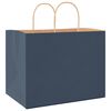 vidaXL Paper Bags 250 pcs with Handles Blue 32x22x24 cm