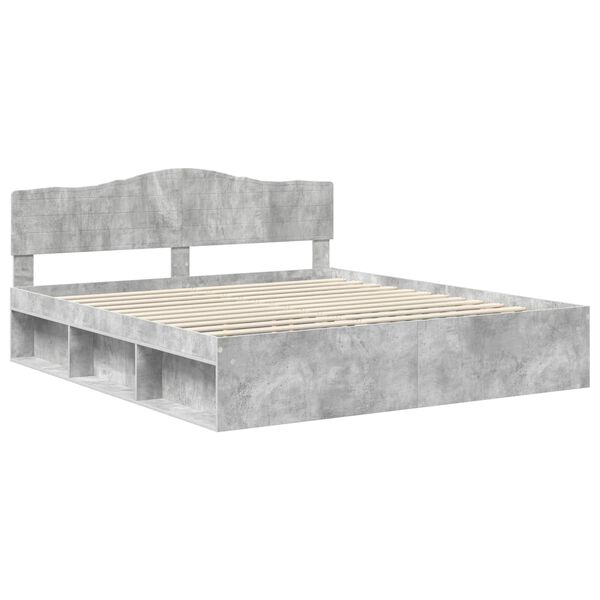 vidaXL Bed Frame with Headboard Concerte 180 x 200 cm Solid Pine Wood
