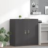 vidaXL Storage Cabinet Black 90 x 40 x 90 cm Cold-Rolled Steel