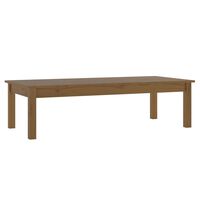 vidaXL Coffee Table Honey Brown 110x50x30 cm Solid Wood Pine