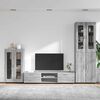 vidaXL TV Cabinet Set with Drawer Grey Sonoma Engineered Wood